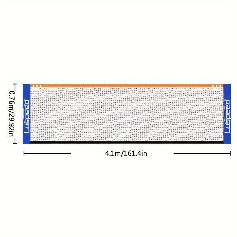 شبكة رياضية قابلة للطي للكرة الطائرة والتنس، متينة ومناسبة للاستخدام داخل وخارج البيت (بدون حامل) - MallqaatMallqaat