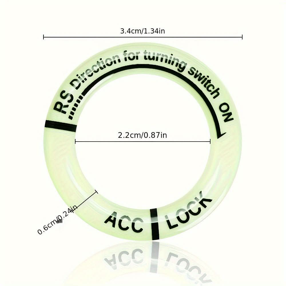 ستيكرات لامعة حول مفتاح الإشعال، تزين السيارة - MallqaatMallqaat