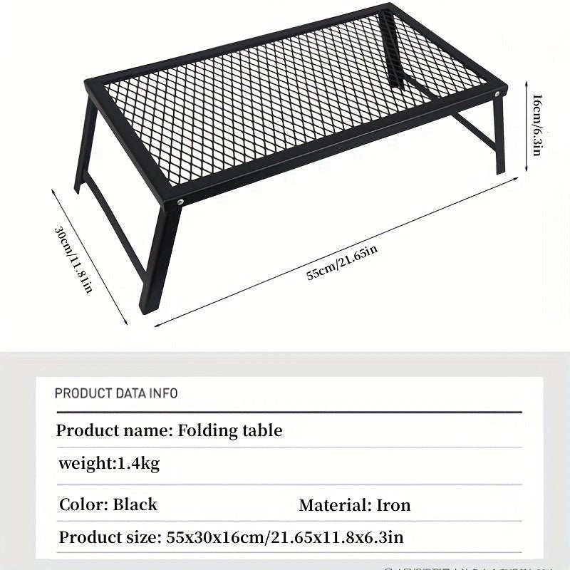 طاولة التخييم في الهواء المحمولة طاولة قابلة للطي ، طاولة التخييم قابلة للطي للشواء الأنشطة في الهواء الطلق - MallqaatMallqaat